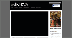 Desktop Screenshot of minervamagazine.co.uk